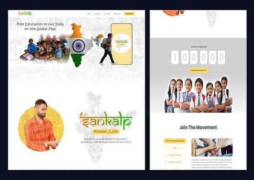 Sankalp Campaign & Web Landing Page