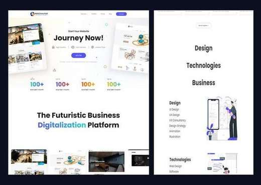 UA DESIGN website UI project